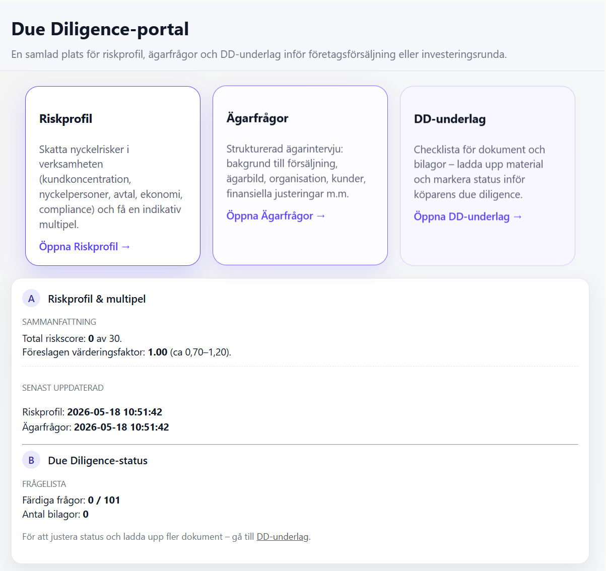 Due diligence